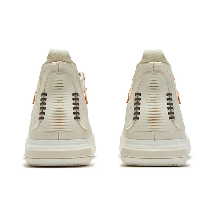361° Cushioning, Slip Resistant, And Abrasion Resistant Low Top Basketball Shoes Men's Lotus Seed White-3