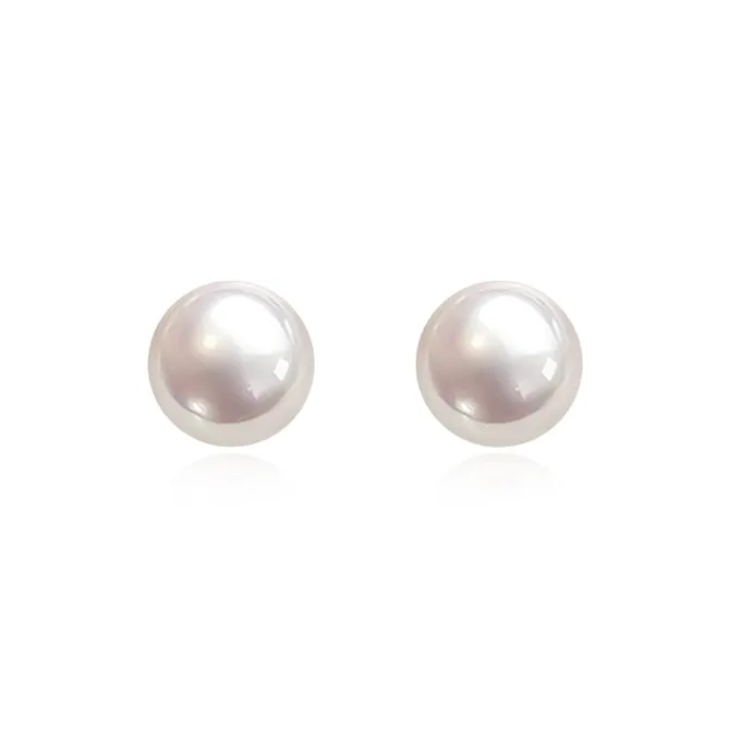 SHEEHHYY S999 Fine Silver Stud Earrings Women's-0