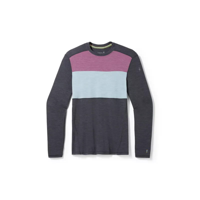 SMARTWOOL Men's Classic Thermal Merino Base Layer Colorblock Crew Sweater Men's-4