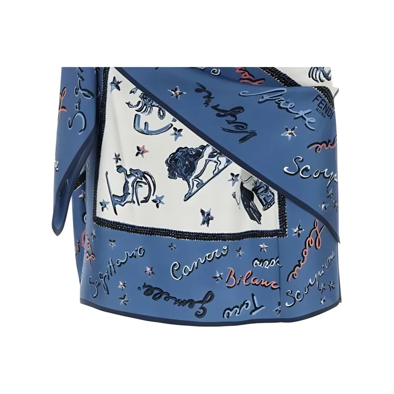 FENDI Astrology-print Silk Pareo-3