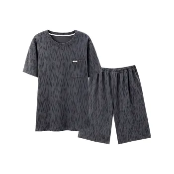 Sleep Pajama Set Men's Cool Subtle Texture