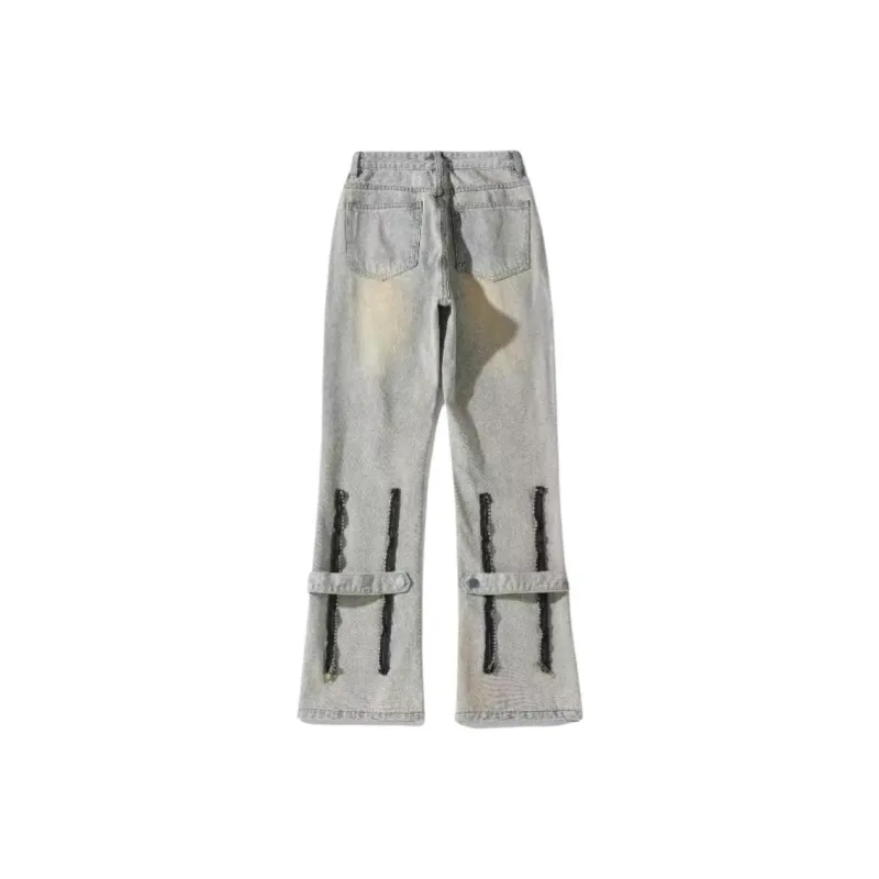 WELTER EXPERIMENT Classic Jeans Style Men's Yellow Mud And Black-10