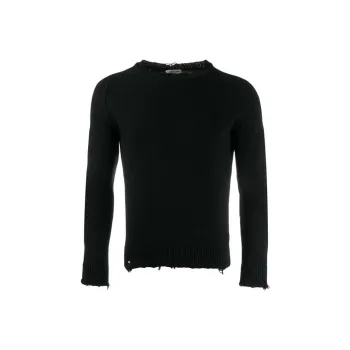 SAINT LAURENT Destroyed Knitted Jumper