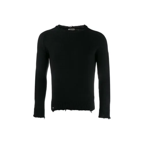 Saint Laurent belted virgin wool coat