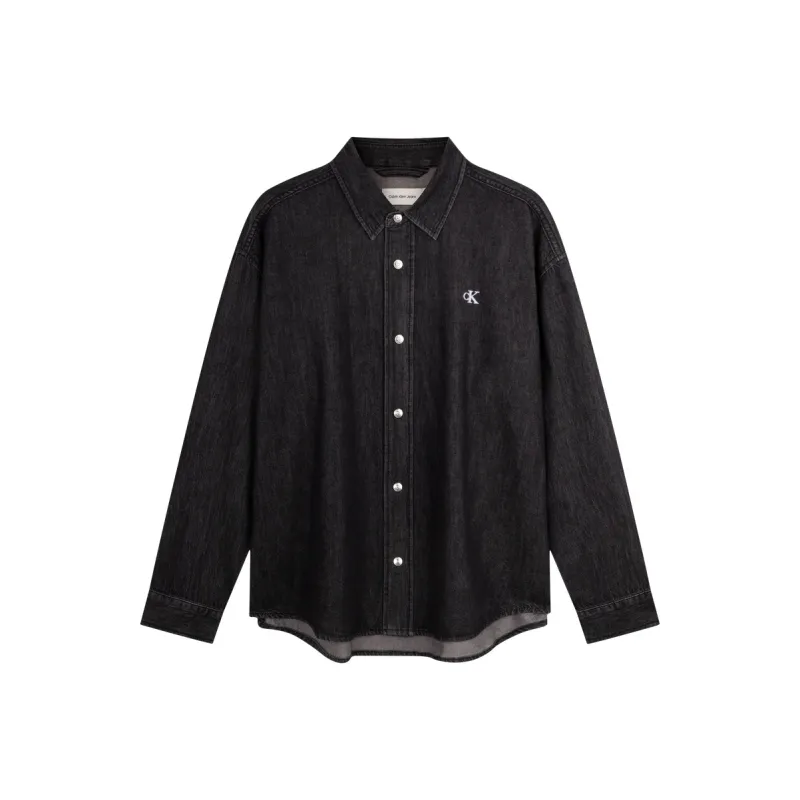 CALVIN KLEIN Shirt Men's Denim Black-0
