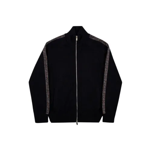 DIOR Knit Oblique Jacquard Zip Up