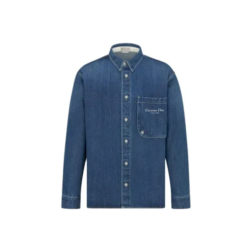 DIOR Christian Dior Couture Jacket Shirt Shirt Men's Blue