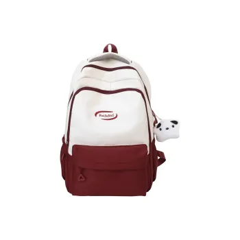 Single Warehouse Nylon Backpack Regular Unisex White/Yellow/Pink/Orange/Khaki