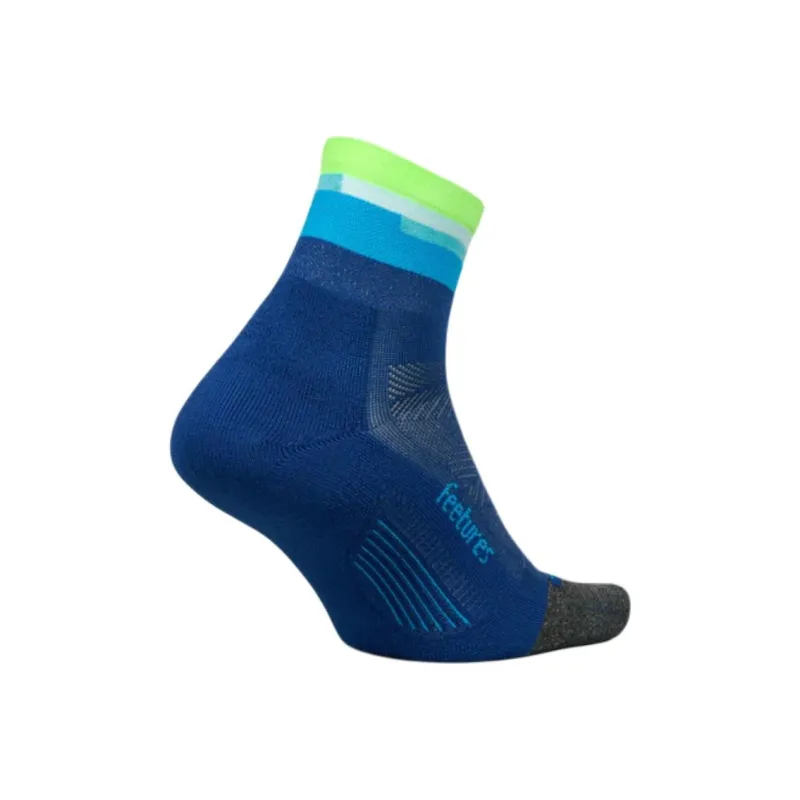 FEETURES Mid Calf Socks Men's 1 Pack Blue Green-1