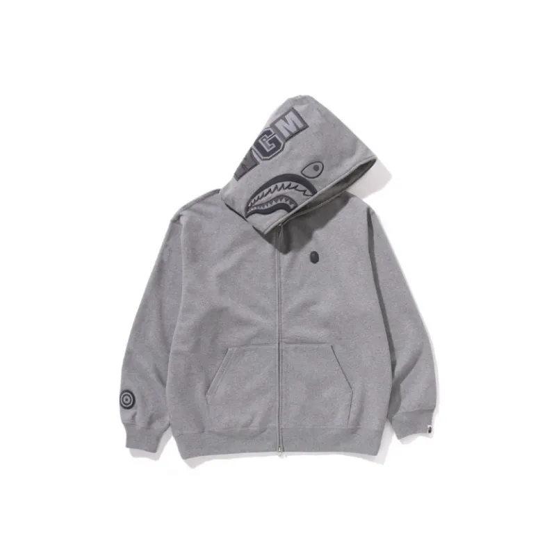 Bape Ape Head One Point Shark Zip Hoodie-2