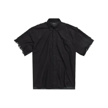 Balenciaga Graphic print Frayed Shirt