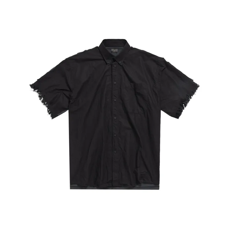 Balenciaga Graphic print Frayed Shirt-0