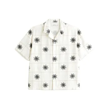 Abercrombie＆Fitch Shirt Men's Cream Pattern