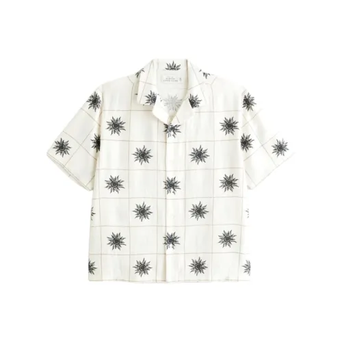 Abercrombie＆Fitch Shirt Men's Cream Pattern