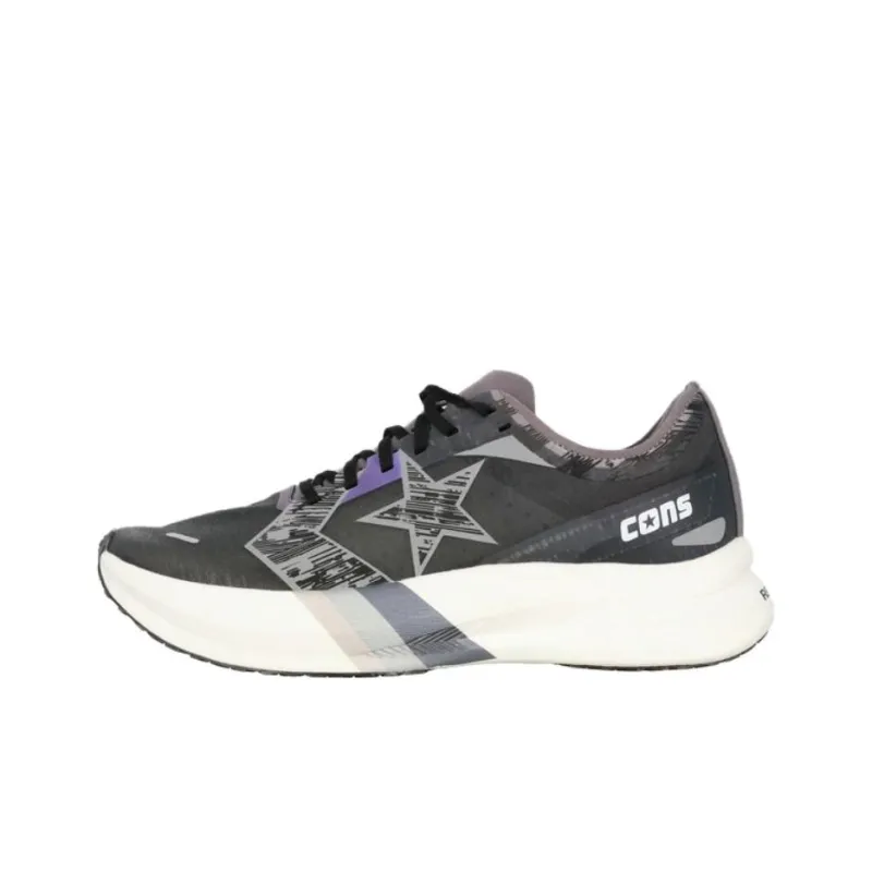 Converse CONS RUNREVOLVE Cushioning, Wear Resistant Low Top Casual Running Shoes Unisex Black-0