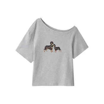 Vine Color T Shirt Women's Gray Shades