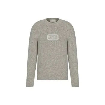 DIOR Cashmere Sweaters Men Gray