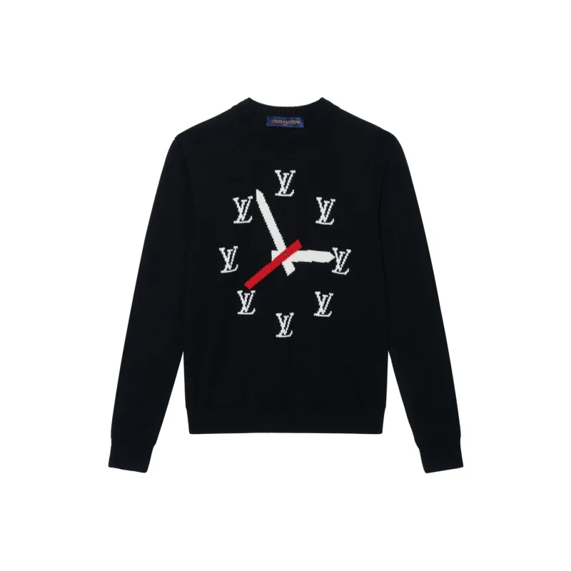 LOUIS VUITTON Clock Instarsia Pullover-0
