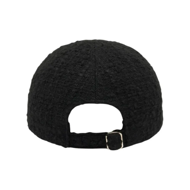 HELEN KAMINSKI Polyester, Acrylic Fiber, Recycled Polyester, Cotton Viscose Baseball Caps Unisex Black-4
