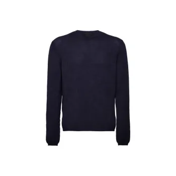 PRADA Cashmere Sweaters Men Navy Blue