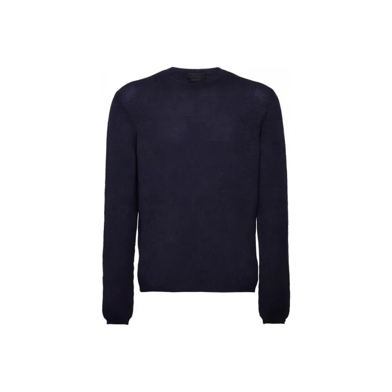 PRADA Cashmere Sweaters Men Navy Blue-0