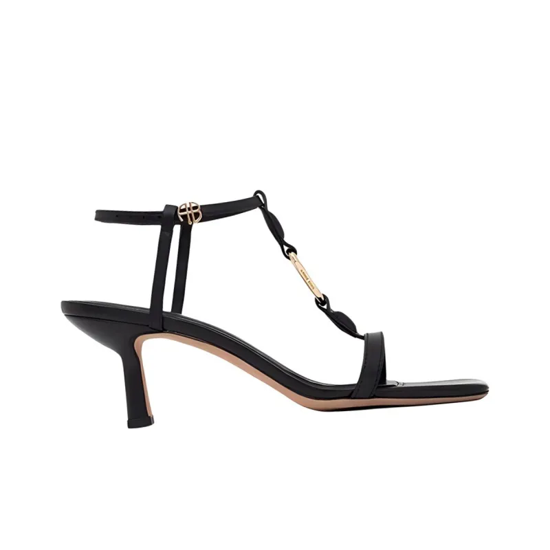 Anine Bing Kiera Strap Sandals 7cm Women's Black-1