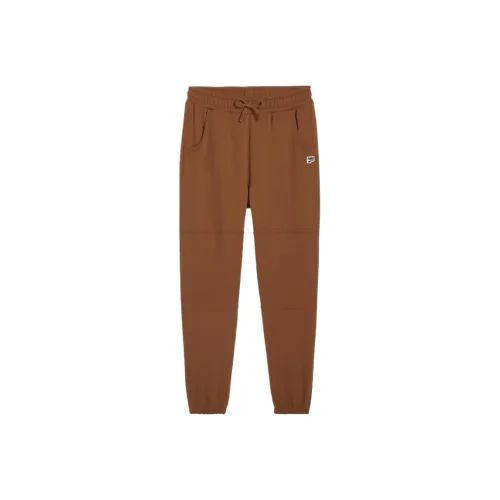 PUMA DOWNTOWN Knitted Sweatpants Men's Orange Brown