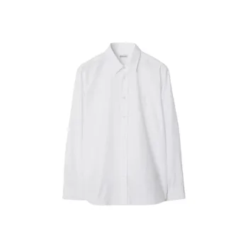 Burberry Long sleeved Button up Cotton Shirt