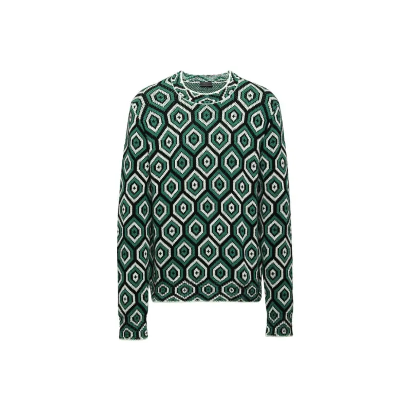 PRADA Cashmere Sweaters Men Grass Green-0