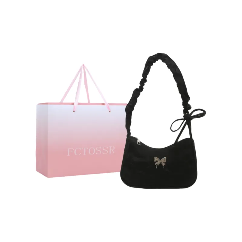 FCTOSSR PU Shoulder Bag Women's White/Silver/Black/Khaki/Brown-20