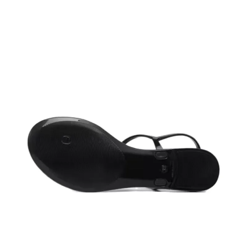 MCM One Strap Sandals Women's Black-5