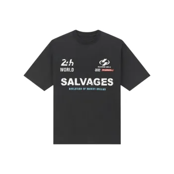 THE SALVAGES FASHION CLUB T Shirt Unisex Washed Black
