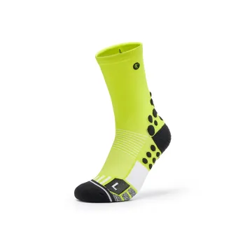 QIAODAN Running Socks Men's 1 Pack Bright Green