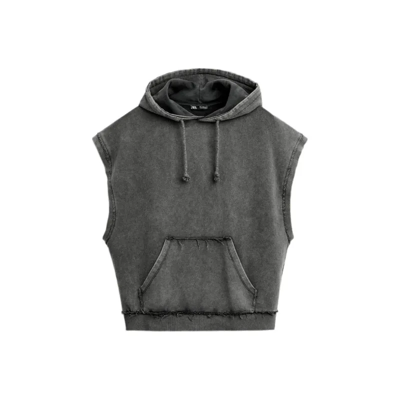 ZARA Sweatshirts Men Coal Gray-0