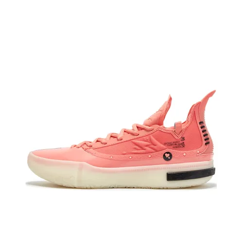 361° Joker 1 GT Cushioning, Slip Resistant, And Abrasion Resistant Low Top Basketball Shoes Men's Starfish Pink