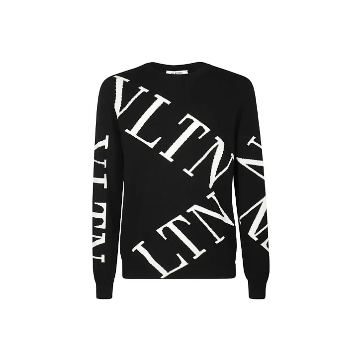 Valentino Cashmere Sweaters Men Black-0