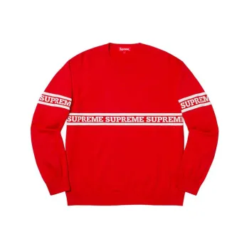 Supreme Logo Stripe Knit Top