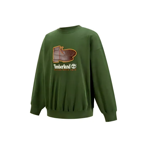 Timberland AF New Box Fit Badge Sweatshirt Unisex Green