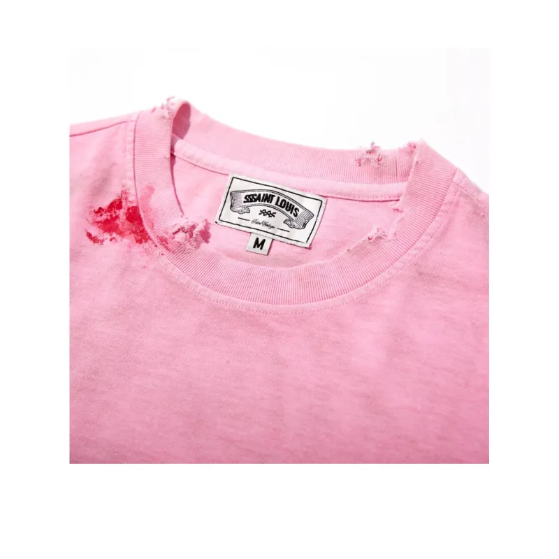 SSSAINT LOUIS T Shirt Unisex Pink-2