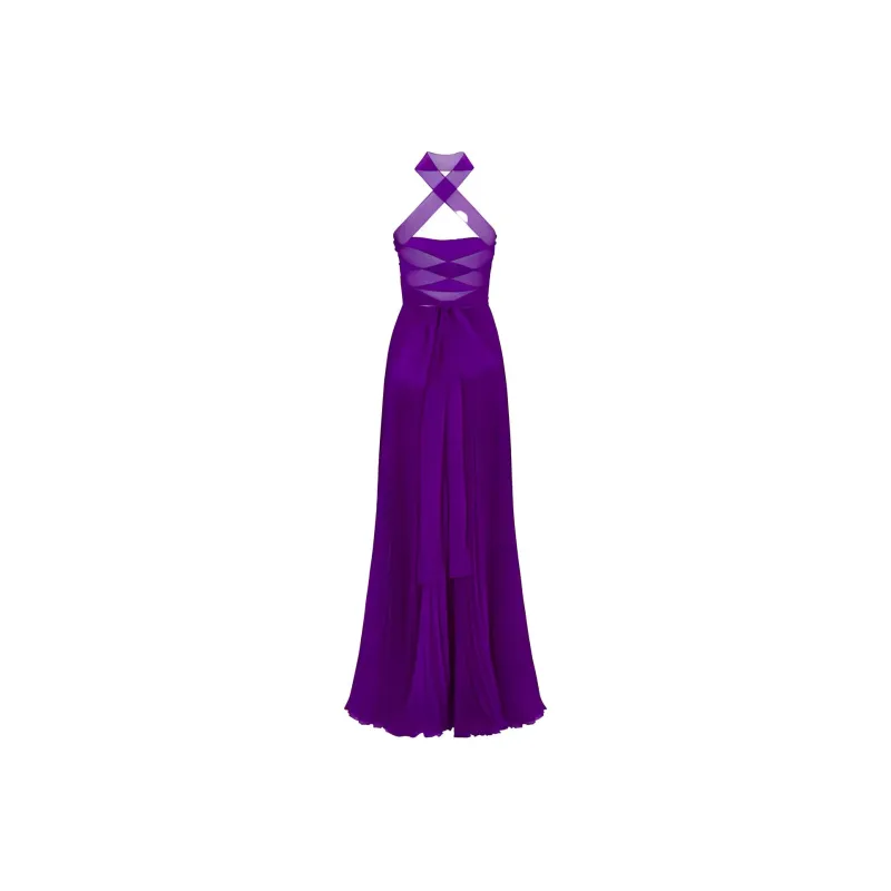 DIOR Sleeveless Dresses Women's Purple-1