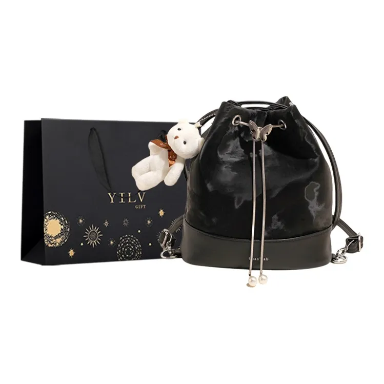 Yi Brigade PU Backpack Women's White/Silver/Pink/Black-12