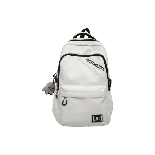 Single Warehouse Nylon Backpack Unisex White/Black/Gray/Khaki