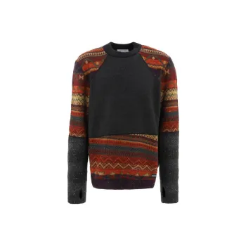 Marine Serre Sweaters Men Multicolor