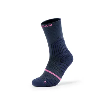QIAODAN Basketball Socks Men's 1 Pack Coastal Blue