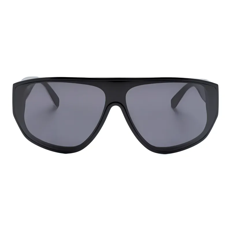 Moncler Eyewear Logo engraved Pilot frame Sunglasses-1