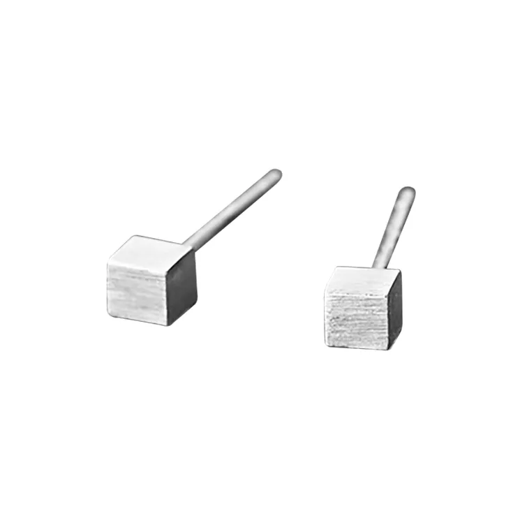 Nine Music 999 Fine Silver Stud Earrings Women's-5