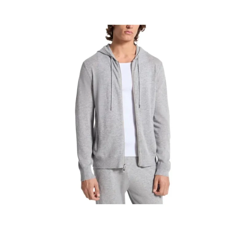 MICHAEL KORS Wool And Cashmere Blend Zip Up Hoodie-2