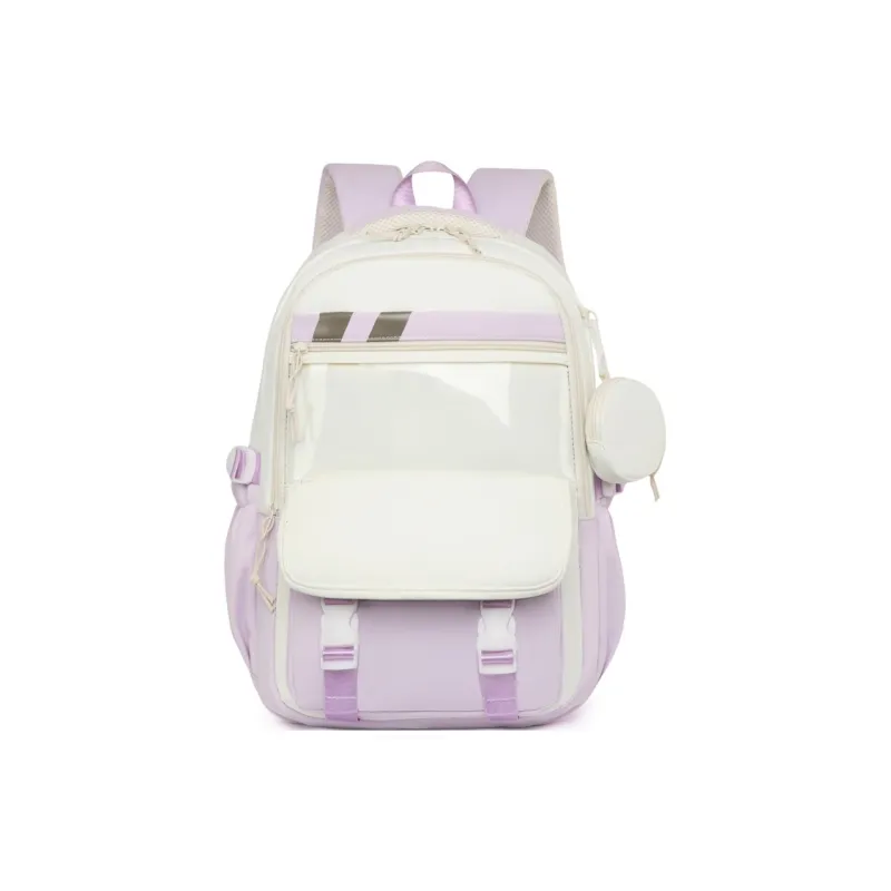 SEVENMOONS Nylon Fabric Backpack Women's Multicolor-3
