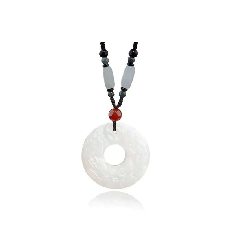 Bubble Scallops Chalcedony Necklaces Unisex-0