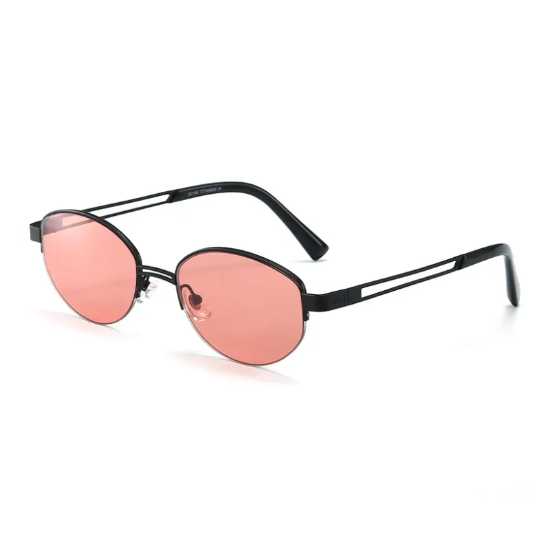 JIANGDAREN Β Titanium Cat Eye Sunglasses Unisex-4